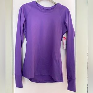 purple long sleeve FLEO top